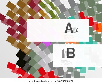 Fondo abstracto vectorial geométrico con infografía