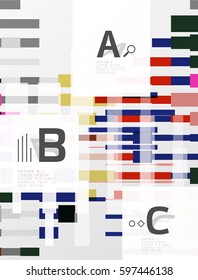 Geometrical vector abstract background with infographics