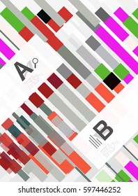 Geometrical vector abstract background with infographics