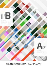 Geometrical vector abstract background with infographics