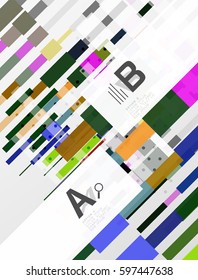 Geometrical vector abstract background with infographics