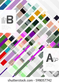 Geometrical vector abstract background with infographics