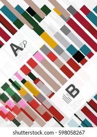 Fondo abstracto vectorial geométrico con infografía