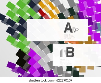 Geometrical vector abstract background with infographics
