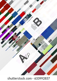 Fondo abstracto vectorial geométrico con infografía