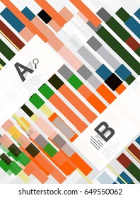 Geometrical vector abstract background with infographics