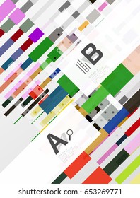 Geometrical vector abstract background with infographics