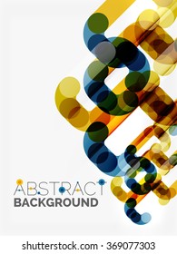 Geometrical vector background, circle shapes 