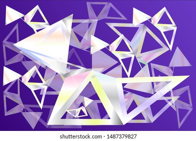 Geometrical vector color pattern design polygon trangle on the background