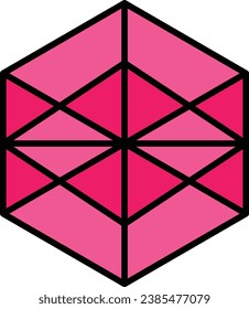 Geometrical vector icon. Can be used for printing, mobile and web applications.