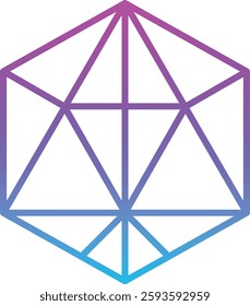 Geometrical vector icon. Can be used for printing, mobile and web applications.