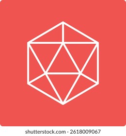 Geometrical vector icon. Can be used for printing, mobile and web applications.