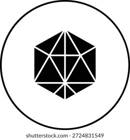 Icono de Vector geométrico. Se puede utilizar para aplicaciones de impresión, móviles y de Web.