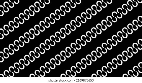Geometrical vector pattern design for unique and luxurious textile pattern in black background.
