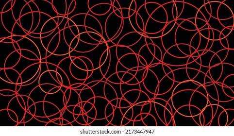 Geometrical vector pattern that suitable for carpets or fabrics. Round in colorful and black background.