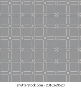 Geometrical vector seamless patterns on a gray background. Modern illustrations for wallpapers, flyers, covers, banners, minimalistic ornaments, backgrounds.
