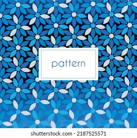 geometrical vectorial floral pattern background