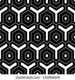 Geometrical wallpaper.Simple shapes backdrop. Hexagons, figures pattern. Polygons motif. Geometric background. Digital paper, abstract.Seamless ornament. Vector