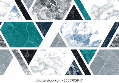 Geometrical watercolor seamless repeat pattern design vector illustration