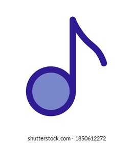 geometrically accurate Note outline icon in flat style.