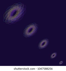 geometrically repetitive circles. Abstract background.