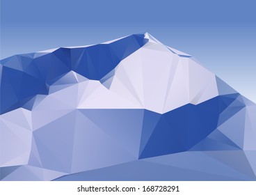 Geometrically snowy mountains of triangles