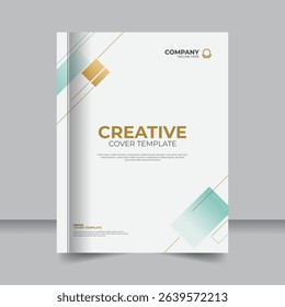 Geometric-Inspired Minimal Book and Assignment Covers, Elegant and Simple Cover Designs