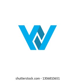 geometrick shape initial w logo designs