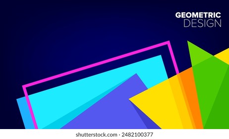 geometric-pattern. abstract geometrical design. vector illustration. banner, poster, hd layout, cover, greeting card template background