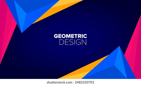 geometric-pattern. abstract geometrical design. vector illustration. banner, poster, hd layout, cover, greeting card template background