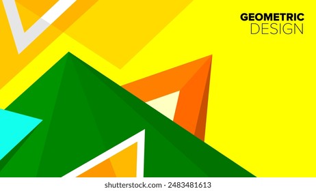 geometric-pattern. abstract geometrical design. vector illustration. banner, poster, hd layout, cover, greeting card template background