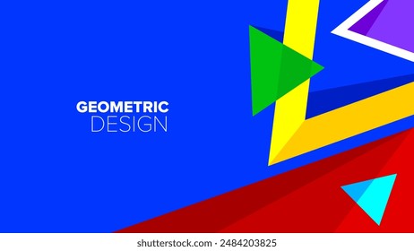 geometric-pattern. abstract geometrical design. vector illustration. banner, poster, hd layout, cover, greeting card template background