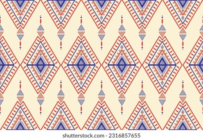 Geometrics ethnic pattern embroidery. Design for background, wallpaper, fabric, clothing, carpet, scarf, and wrapping. Abstract background.
