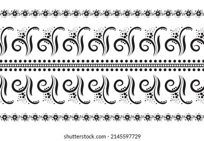 Geometría diseño de patrones sin costura. Diseño para fondo, papel pintado, tela, ropa, cortina, alfombra, tatuaje, henna, Mehndi. Decoración de estilo étnico oriental. Patrón indio.