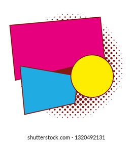 geometrics figures and colors label