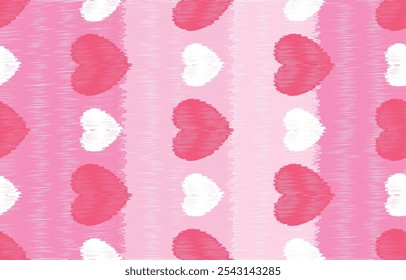 Geometrics Ikat ethnic design.colorful Ikat 
 seamless pattern in tribal, folk embroidery abstract wave art. ornament print. Ikat Design for wallpaper,carpet, clothing, fashion, fabric.
