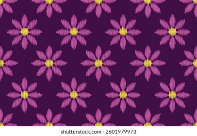 Geometrics Ikat ethnic design.colorful Ikat 
 seamless pattern in tribal, folk embroidery abstract wave art. ornament print. Ikat Design for wallpaper,carpet, clothing, fashion, fabric.