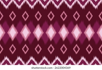 Geometrics Ikat ethnic design.colorful Ikat 
 seamless pattern in tribal, folk embroidery abstract wave art. ornament print. Ikat Design for wallpaper,carpet, clothing, fashion, fabric.