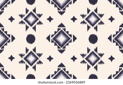 Geometrics Ikat ethnic design.Ikat seamless pattern in tribal, folk embroidery abstract wave art. ornament print. Ikat Design for wallpaper,carpet, clothing, fashion, fabric.
