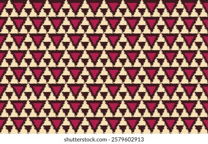 Geometrics Ikat ethnic design.Ikat 
 seamless pattern in tribal, folk embroidery abstract wave art. ornament print. Ikat Design for wallpaper,carpet, clothing, fashion, fabric.