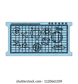 Geometrics and statistics on sheet scribble