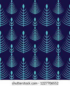 Geometrict bunch pattern on navy