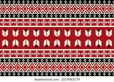 Geometric,Thai,seamless pattern, Navajo, traditional ethnic, fabric pattern for textiles, rugs, wallpaper, clothing, sarong, batik, wrapping, embroidery, print, background, cover, illustration, vector