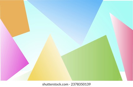 Geometry abstract background with colorful gradient background. Vector background