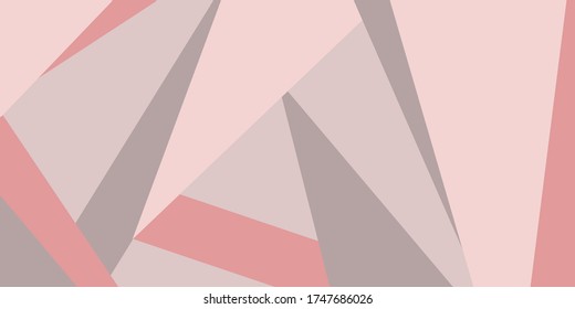 Geometry, abstract background. Different geometric shapes of bed light colors. Modern wallpaper. Vector illustration