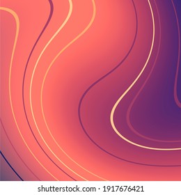 Geometry abstract background with stripes. Curved lines.