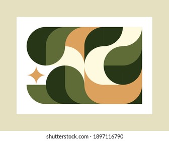Geometry abstract design and modern minimalist artwork with simple shape for background, wallpaper, poster, cover, presentation, web header or banner, fabric print. Geometric Vector pattern.