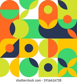 Ilustración Resumen De Geometría Con Tarjeta De Negocio Circular Y Cuadrada 