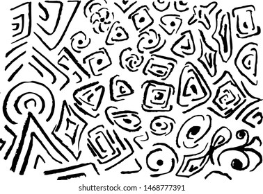 Geometry. Abstraction. Coal lines. For any design