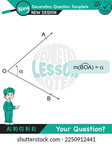 Geometry, angles in straight, angles in plane, next generation question template, for teachers, exam question, eps 